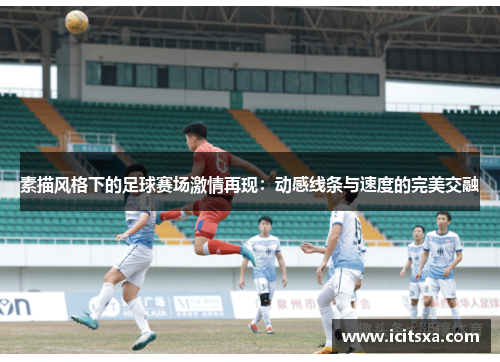 素描风格下的足球赛场激情再现：动感线条与速度的完美交融